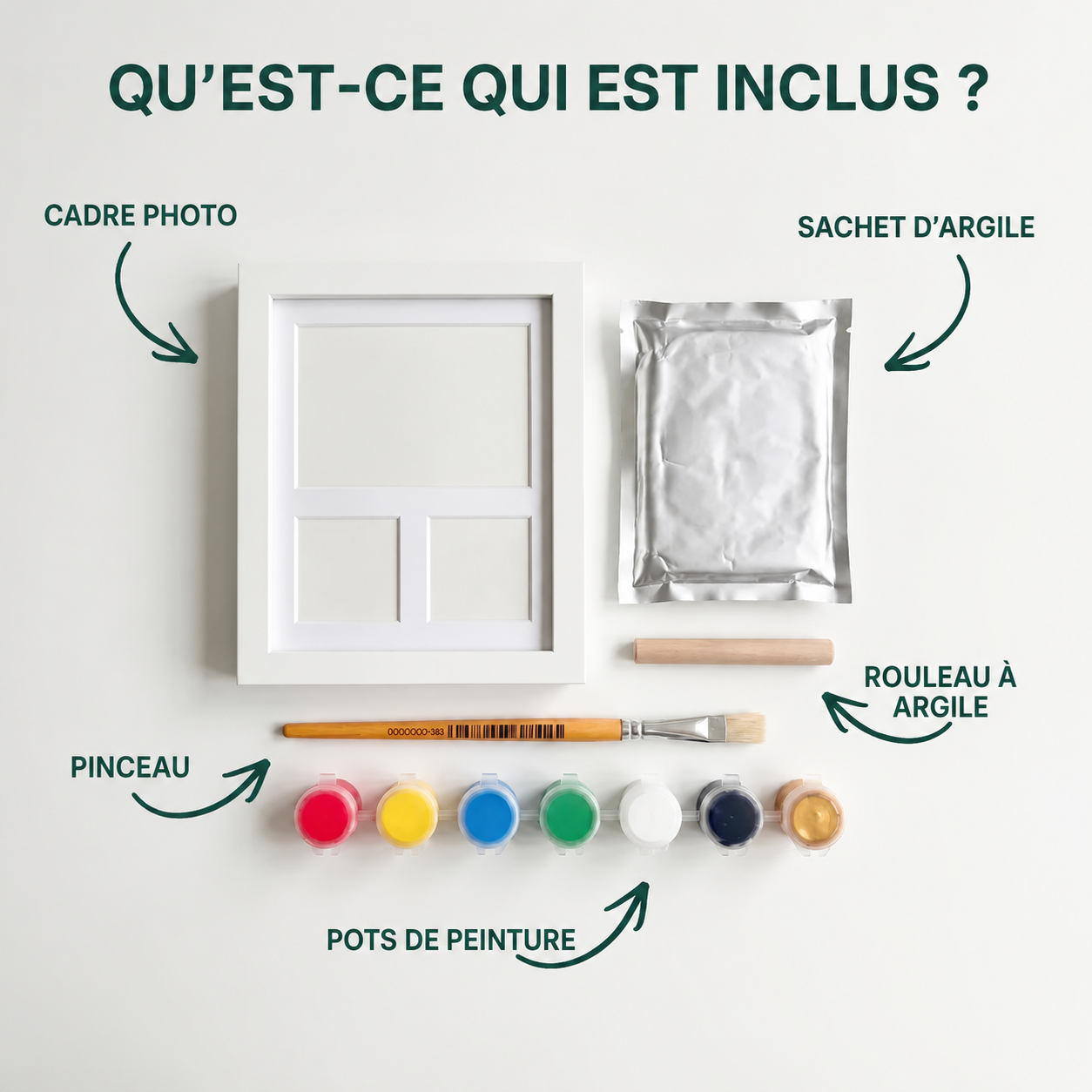 Paw'Art - Kit d'empreinte de pattes en argile